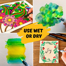 Load image into Gallery viewer, Creative Husky Watercolour Brush Pens