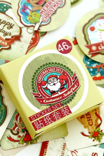 Christmas Sticker Box- Christmas Letter Seals