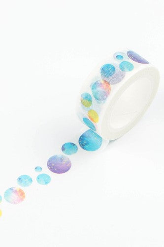 Infeel.Me Washi Masking Tape - Water Color Planet Sky [1.5cm x 7m]