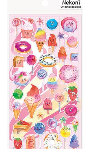 NEKONI Handdrawn Sticker - Sweets Expression