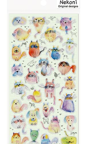 NEKONI Handdrawn Sticker - Dogs and Cats
