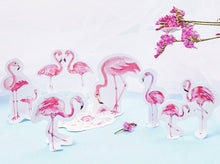 Load image into Gallery viewer, Mo•Card Paper Label Sticker Box - Flamingo [45 stickers]
