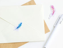 Load image into Gallery viewer, Mo•Card Label Sticker Box - Feather [46 stickers]
