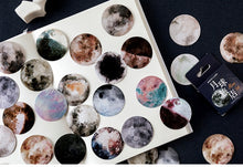 Load image into Gallery viewer, Mo•Card Paper Label Sticker Box - Moon Inn [46 stickers]
