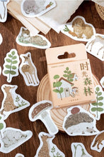 Load image into Gallery viewer, Mo•Card Paper Label Sticker Box - Time Forest [46 stickers]
