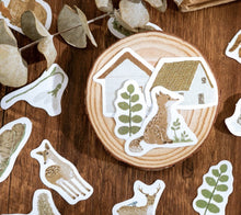 Load image into Gallery viewer, Mo•Card Paper Label Sticker Box - Time Forest [46 stickers]
