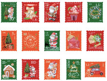 Load image into Gallery viewer, Mo•Card Sticker Box- Christmas Stamps
