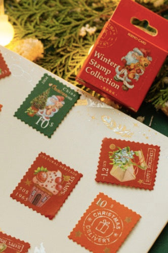 Mo•Card Sticker Box- Christmas Stamps