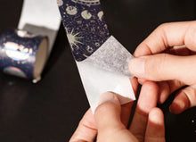 Load image into Gallery viewer, Yani Design Washi Tape- Guilded Fantasy Forest (5 rolls)

