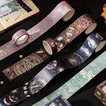 Load image into Gallery viewer, Yani Design Washi Tape- Guilded Fantasy Forest (5 rolls)
