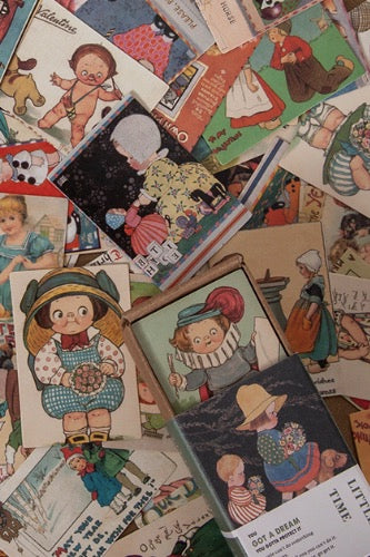 Kawaii Mini Card Set- Vintage Littles!