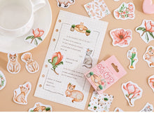 Load image into Gallery viewer, Mo•Card Sticker Box- Flower Cats

