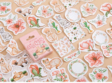 Load image into Gallery viewer, Mo•Card Sticker Box- Flower Cats
