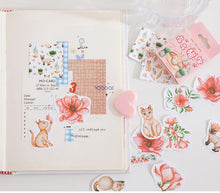 Load image into Gallery viewer, Mo•Card Sticker Box- Flower Cats
