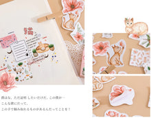Load image into Gallery viewer, Mo•Card Sticker Box- Flower Cats
