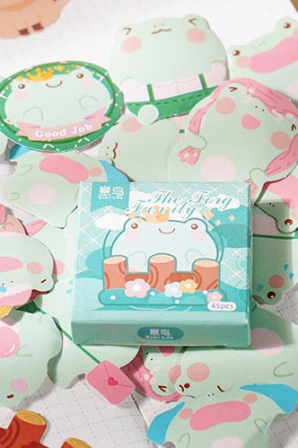 Sticker Box- The Frog Family