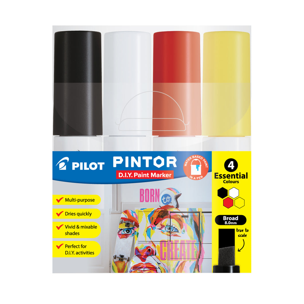 Pintor Marker Set 4 Broad Wallet
