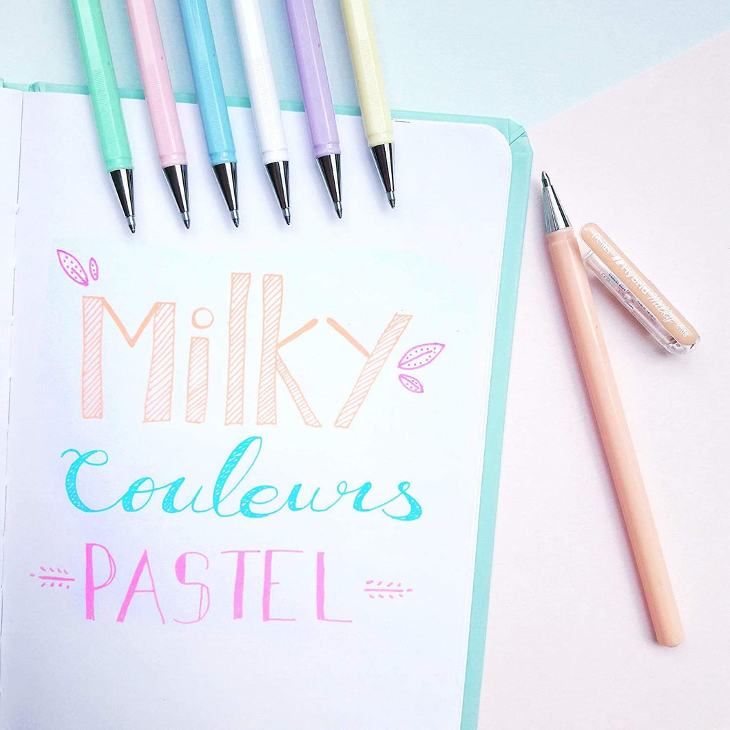 Pentel Milky Gel Pastel 0.8mm Pen