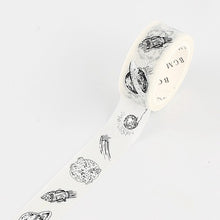 Load image into Gallery viewer, BGM Washi Tape- Black Planet
