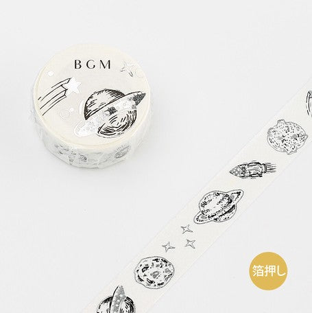 BGM Washi Tape- Black Planet