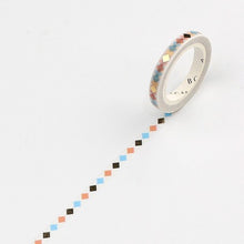 Load image into Gallery viewer, BGM Washi Tape- Blue and Orange Squares
