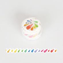 Load image into Gallery viewer, BGM Washi Tape Rainbow Colour Rain
