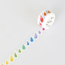 Load image into Gallery viewer, BGM Washi Tape Rainbow Colour Rain
