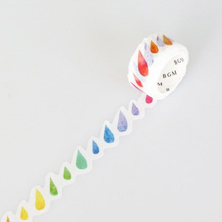 BGM Washi Tape Rainbow Colour Rain
