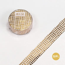 Load image into Gallery viewer, BGM Washi Tape- Gold Pattern Stamping Story
