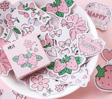 Load image into Gallery viewer, Candy Poetry Sticker Box- Strawberry
