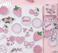 Load image into Gallery viewer, Candy Poetry Sticker Box- Strawberry

