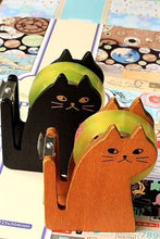 Load image into Gallery viewer, Wooden Tape Dispenser- Cat
