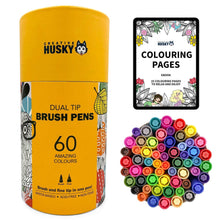 Load image into Gallery viewer, Creative Husky Dual Tip Brush Pens
