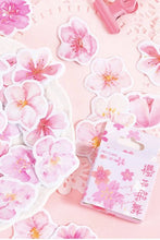 Load image into Gallery viewer, Mo•Card Paper Sticker Box- Flying Cherry Blossoms
