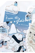 Load image into Gallery viewer, Mo•Card Sticker Sack- Hugs from the Glacier
