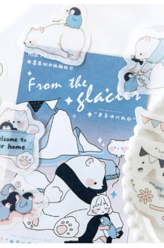 Mo•Card Sticker Sack- Hugs from the Glacier