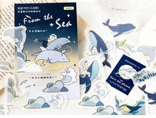Load image into Gallery viewer, Mo•Card Sticker Sack- Hugs from the Deep Sea
