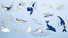 Load image into Gallery viewer, Mo•Card Sticker Sack- Hugs from the Deep Sea

