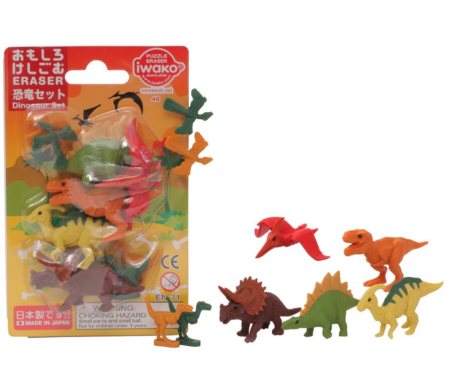 Iwako Dinsoaur Erasers