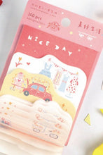 Load image into Gallery viewer, Die-Cut Memo Note Pad- Girly Heart- Nice Day
