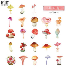 Load image into Gallery viewer, Mo•Card Paper Sticker Box- Many Mushrooms
