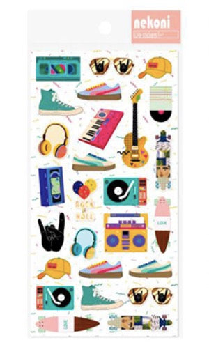 Nekoni Sticker Sheet- Musical Instruments