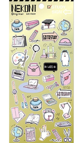 Nekoni Sticker Sheet- Stationery Mania