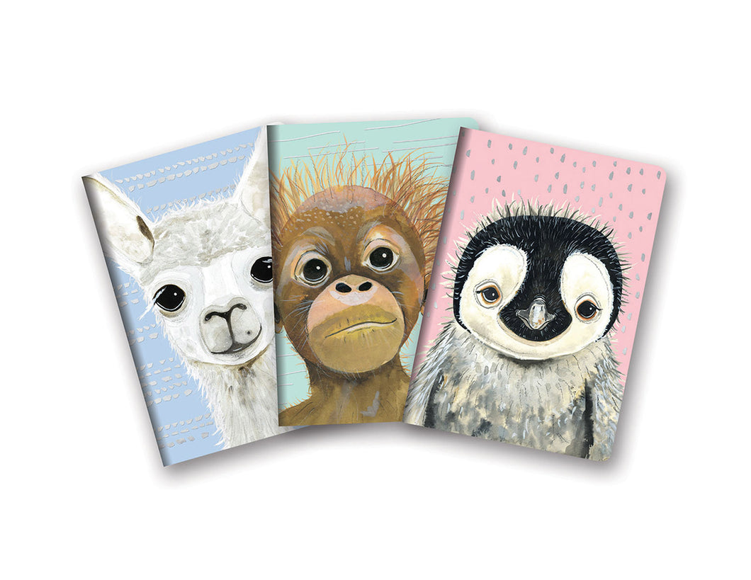 Studio Oh! Notebook Trio- Baby Animals