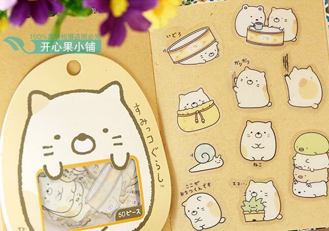 Sumikkogurashi Sticker Sack- Little Cats