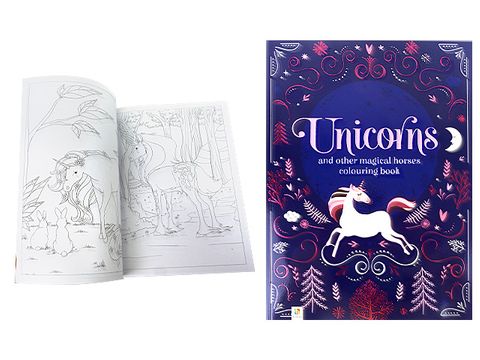 Unicorns & Other Magical Horses Colouring IN Book