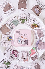 Load image into Gallery viewer, Candy Poetry Sticker Box - Cat Friends

