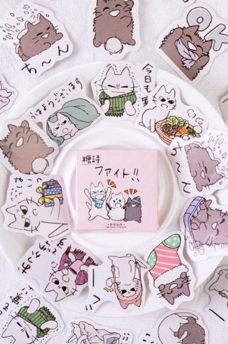 Candy Poetry Sticker Box - Cat Friends