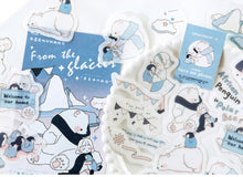 Load image into Gallery viewer, Mo•Card Sticker Sack- Hugs from the Glacier
