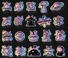 Load image into Gallery viewer, Mr Paper Laser Sticker- Interplanetary
